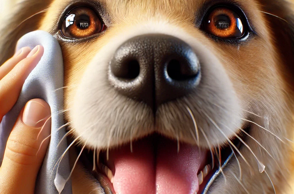 Posso limpar os olhos do meu pet?