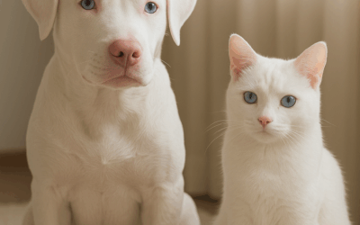Pets albinos e os olhos: Cuidados e proteção